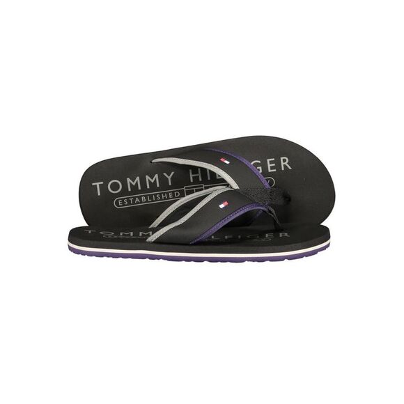 Tommy Hilfiger Nero Poliestere Men Men's Ciabatta
